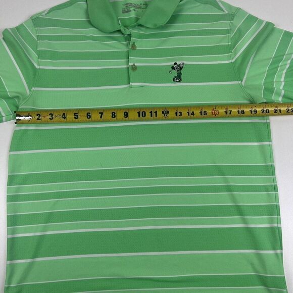Nike Golf Mickey Mouse Polo Short Sleeve Green Zonal Cooling Size Medium - Picture 7 of 9
